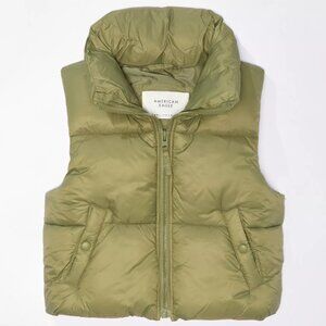 New With Tags - AE Cropped Puffer Vest